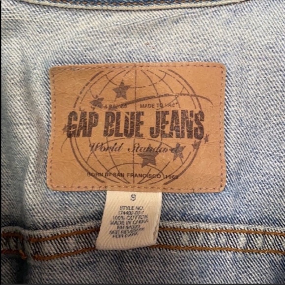VTG GAP 90’s Oversized Light Blue Denim Jacket - Picture 4 of 8